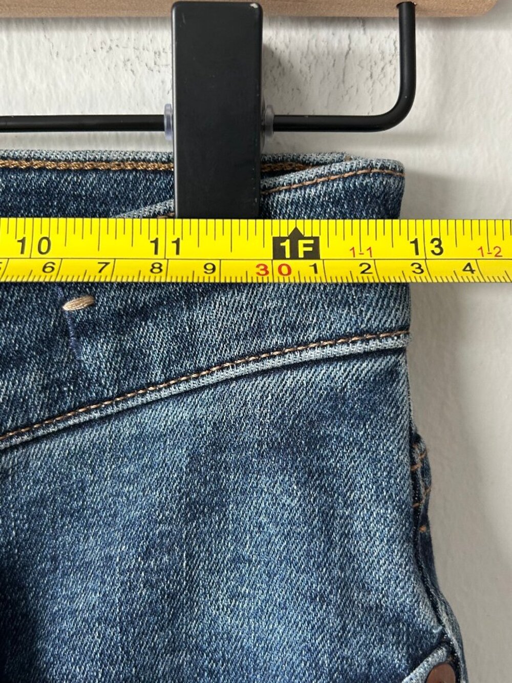 Madewell Skinny Flare Jeans Women 25P Petite High Rise Medium Wash - Picture 8 of 10
